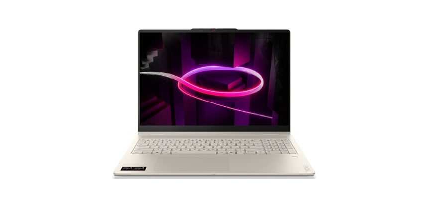 PC portable Lenovo 2-en-1 Yoga 7 16AGP11 16" OLED 60 Hz Ecran tactile AMD Ryzen AI 7 24 Go RAM 512 Go SSD Beige