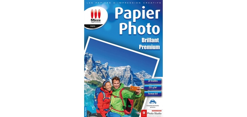 Papier d'impression Micro Appli Ramette A4 255g 20 feuilles Blanc