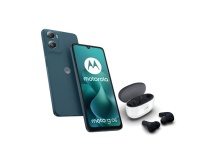 Smartphone Motorola Pack G06 4/64 Go Tapestry bleu + buds 2 Carbon blanc/noir