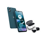 Smartphone Motorola Pack G06 power 8/256 Go Bleu Tapestry + buds 2 Carbon blanc/noir