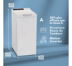 Lave-linge top Candy TCAS266TM8-FR Blanc