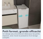 Lave-linge top Candy TCAS266TM8-FR Blanc