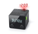 Radio-réveil Muse M-189 CDB avec projection de l'heure FM / DAB+ Noir
