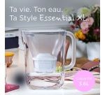 Bouteille et carafe filtrante Brita Style Essential XL blanche