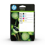 Cartouche d'encre Hp HP 953 Pack de 4 Cartouches d'Encre Noire, Cyan, Magenta et Jaune Authentiques (6ZC69AE)