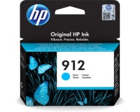 Cartouche d'encre Hp HP 912 Cartouche d'Encre Cyan Authentique (3YL77AE) pour HP OfficeJet Pro 8010 series / 8020 series