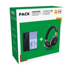 Smartphone Samsung Pack Galaxy A57 6.7" 5G Nano SIM 128 Go Gris + Casque sans fil Lacoste