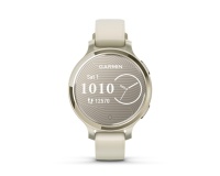 Montre connectée Garmin Lily 2 Active Or Lunaire avec bracelet en silicone Blanc