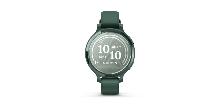 Montre connectée Garmin Lily 2 Active Vert Jaspe avec bracelet en silicone Vert sapin