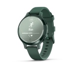 Montre connectée Garmin Lily 2 Active Vert Jaspe avec bracelet en silicone Vert sapin