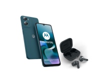 Smartphone Motorola Pack G06 power 4/256 Go Bleu Tapestry + buds Bass Dark shadow