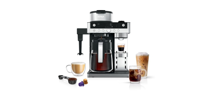 Cafetière filtre Ninja Prestige DualBrew system CFN802EU Noir Argent