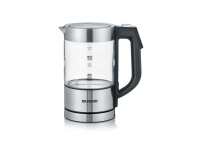 Mini bouilloire en verre WK 3458, inox / noir