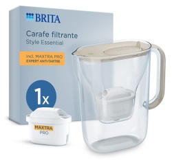 Bouteille et carafe filtrante Brita BRITA Style Essential 1 cartouche MAXTRA PRO EXPERT Sable