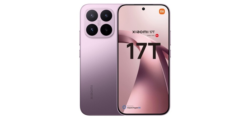Smartphone Xiaomi 17T 6,59" 5G Double nano SIM 256 Go Violet conçu avec Leica