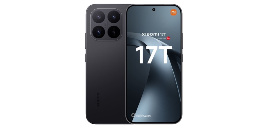 Smartphone Xiaomi 17T 6,59" 5G Double nano SIM 256 Go Noir conçu avec Leica