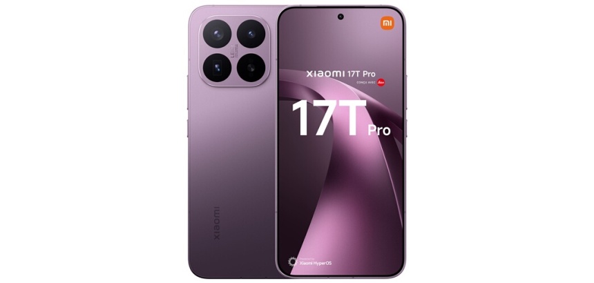 Smartphone Xiaomi 17T Pro 6,83" 5G Double nano SIM 512 Go Violet conçu avec Leica