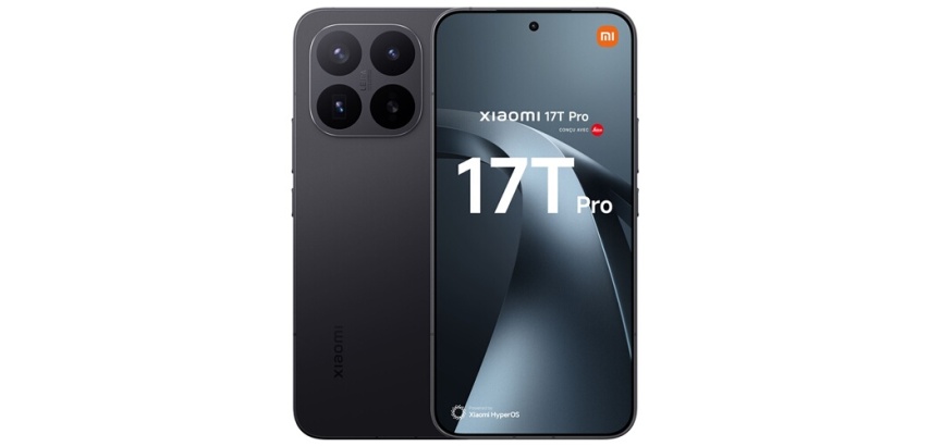Smartphone Xiaomi 17T Pro 6,83" 5G Double nano SIM 512 Go Noir conçu avec Leica
