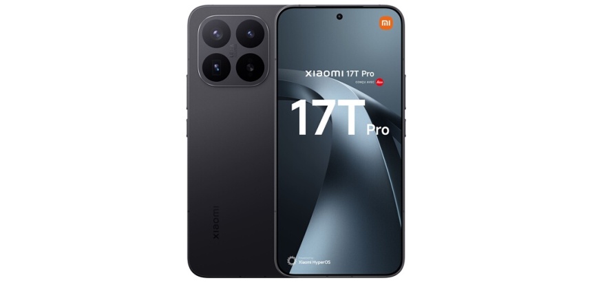 Smartphone Xiaomi 17T Pro 6,83" 5G Double nano SIM 512 Go Noir conçu avec Leica