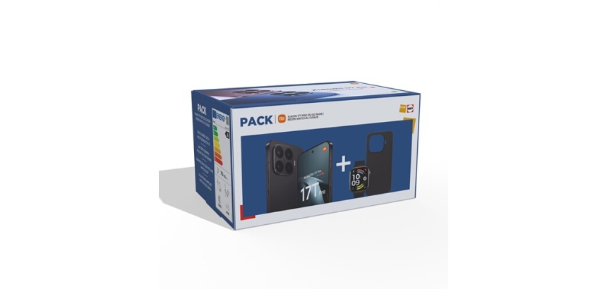 Smartphone Xiaomi Pack 17T Pro conçu avec Leica 512 Go Noir + Montre connectée Redmi Watch 6 Noir