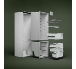 Réfrigérateur congélateur en bas Aeg TC7MS181DS Blanc