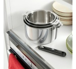 Batterie de cuisine Lagostina ESPERTA TRIPLY POIGNEE AMOVIBLE Lot 3 Cass + Poignee