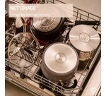 Batterie de cuisine Lagostina ESPERTA TRIPLY POIGNEE AMOVIBLE Lot 2 Po Inox + poignee