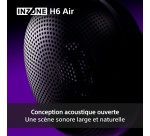 Casque PC Sony gaming arceau circum-aural filaire ouvert Inzone H6 Air à réduction de bruit Noir pour PS5 PC et Xbox