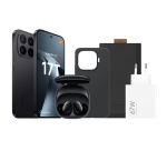 Smartphone Xiaomi Pack 17T 6.59" 5G Double nano SIM 256 Go Noir conçu avec Leica + Ecouteurs intra-auriculaires sans fil Xiaomi Redmi buds 6 Bluetooth avec réduction active du bruit Noir + Chargeur 67W + Coque + Housse de protection