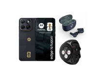Smartphone Motorola Pack Edge 70 Fusion 6.78" 5G Double SIM 256 Go Fifa Edition Noir + Ecouteurs sans fil Motorola Moto Buds 2 Plus + Montre connectée Motorola Moto Watch Noir