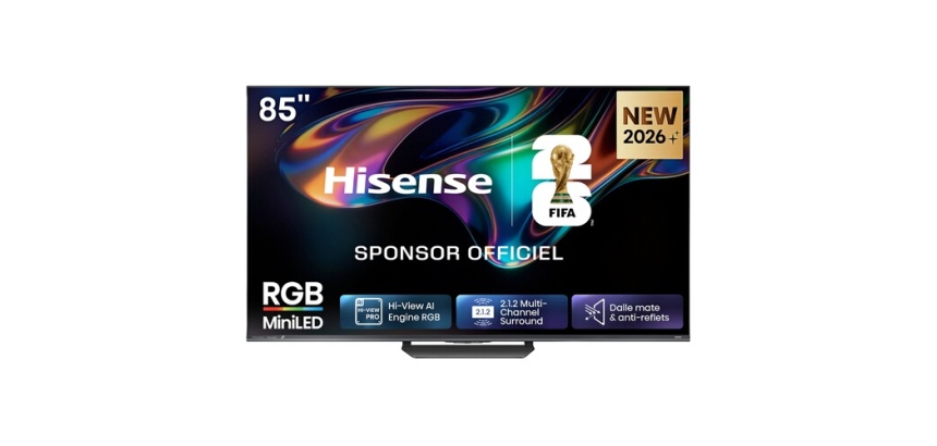 TV LED Hisense RGB Mini LED 4K 85UR8S 215 cm 2026