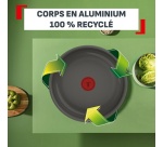 Sauteuse Tefal Ingenio Renew Ceram P2003502 SA24 24 cm Gris anthracie