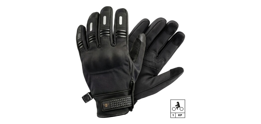 Gants moto Casr Niveau 1 KP Taille M Noir