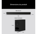 Barre de son Sony BRAVIA Theatre Bar 5, 3.1 canaux avec caisson de basses