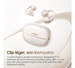 Ecouteurs Shokz TWS CONDUCTION AERIENNE EAR RING OPEN DOTS 2 BLANC