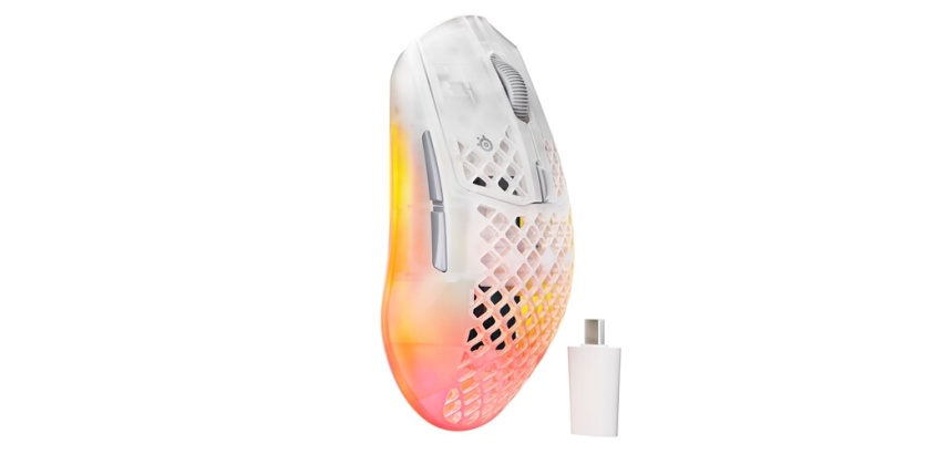 Souris Steelseries gaming sans fil Aerox 3 Wireless Gen 2 Ghost