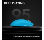 Souris Logitech gaming sans fil G PRO X SuperLight 2 Pro-Grade Cyan