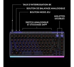 Clavier Logitech avec fil gaming Azerty G512 X 75 Noir