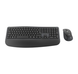Ensemble clavier et souris Logitech sans fil Azerty Bluetooth Signature Comfort Plus MK880 Graphite