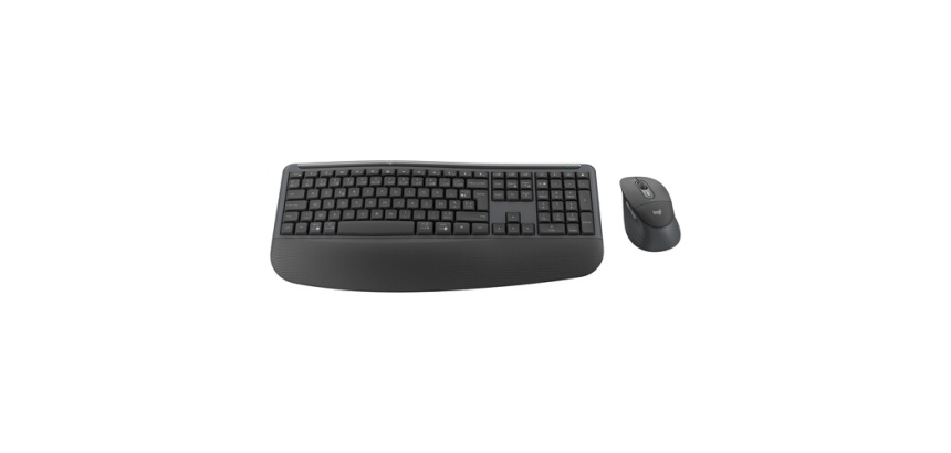 Ensemble clavier et souris Logitech sans fil Azerty Bluetooth Signature Comfort Plus MK880 Graphite