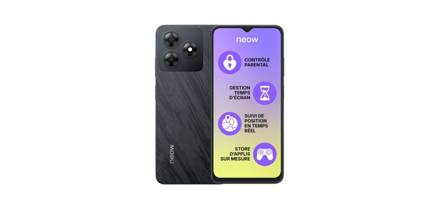 Smartphone Neow Ado Safe 6.56" Double nano SIM 64 Go Noir