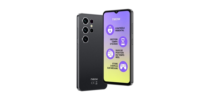 Smartphone Neow Ado Safe Plus 6.52" Double nano SIM 128 Go Noir