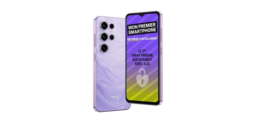 Smartphone Neow Ado Safe Plus 6.52" Double nano SIM 128 Go Violet
