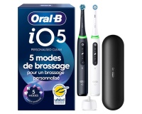 Brosse à dents électrique Oral B io 5 Duo Noire et Blanche X2