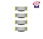 Accessoire rasage Philips Pack de 4 lames de remplacement tondeuse OneBlade QP240/50 Chrome foncé