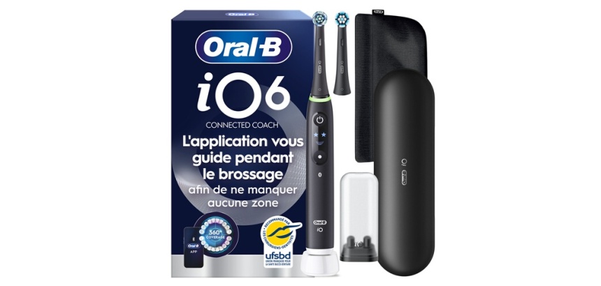 Brosse à dents électrique Oral B iO6 Series Black Lava Luxe Edition