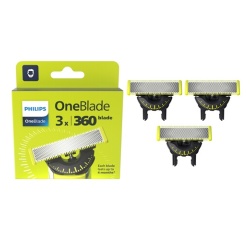 Accessoire rasage Philips Lames de rechange pour tondeuse lot de 3 OneBlade 360 QP430/50