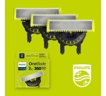 Accessoire rasage Philips Lames de rechange pour tondeuse lot de 3 OneBlade 360 QP430/50