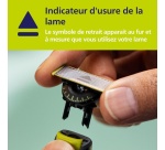 Accessoire rasage Philips Lames de rechange pour tondeuse lot de 3 OneBlade 360 QP430/50