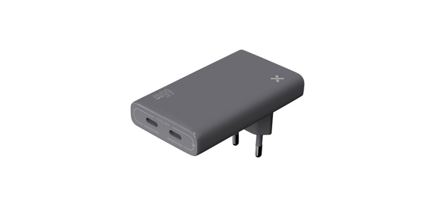 Chargeur pour téléphone mobile Wefix Pro de voyage secteur 65 W Plat Gris
